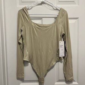 NWT Lululemon Ultra Soft Nulu Wundermost Square-Neck Bodysuit